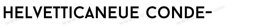HelvetticaNeue Conde字体转换